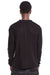 BLACK EMBOSSED SEAMS SWEATER