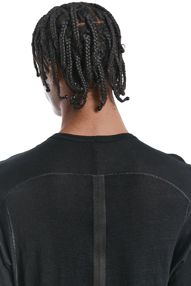 BLACK LOYAL LINEN TEE