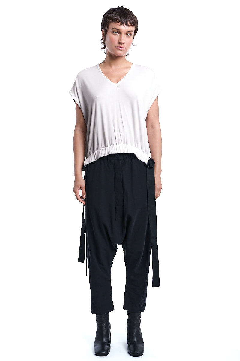 WHITE BAMBOO OVER CROP TOP