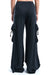 DYED FLEECE CARGO WIDE PANTS