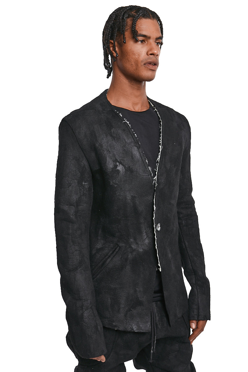 BRUSHED COTTON BLAZER