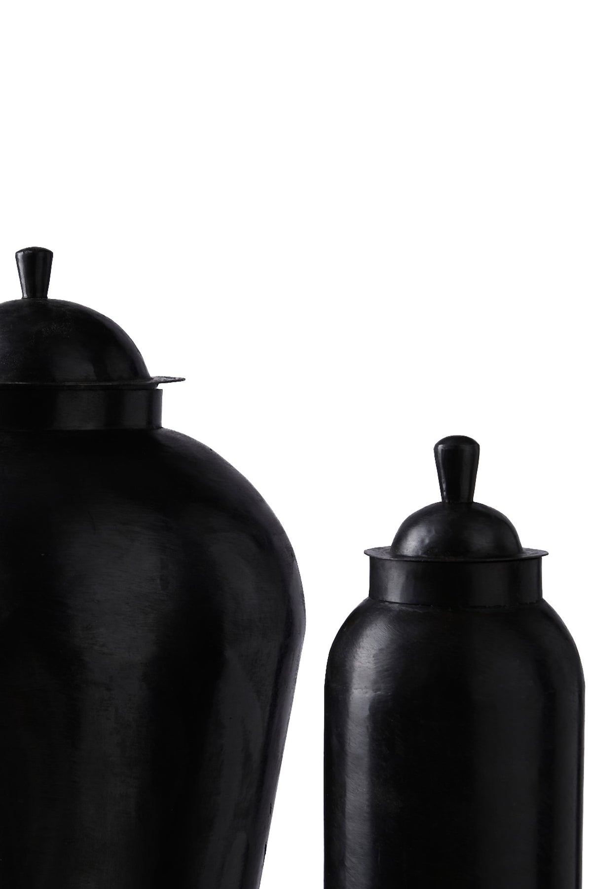 BLACK IRON VASE GUSTAV OBUS