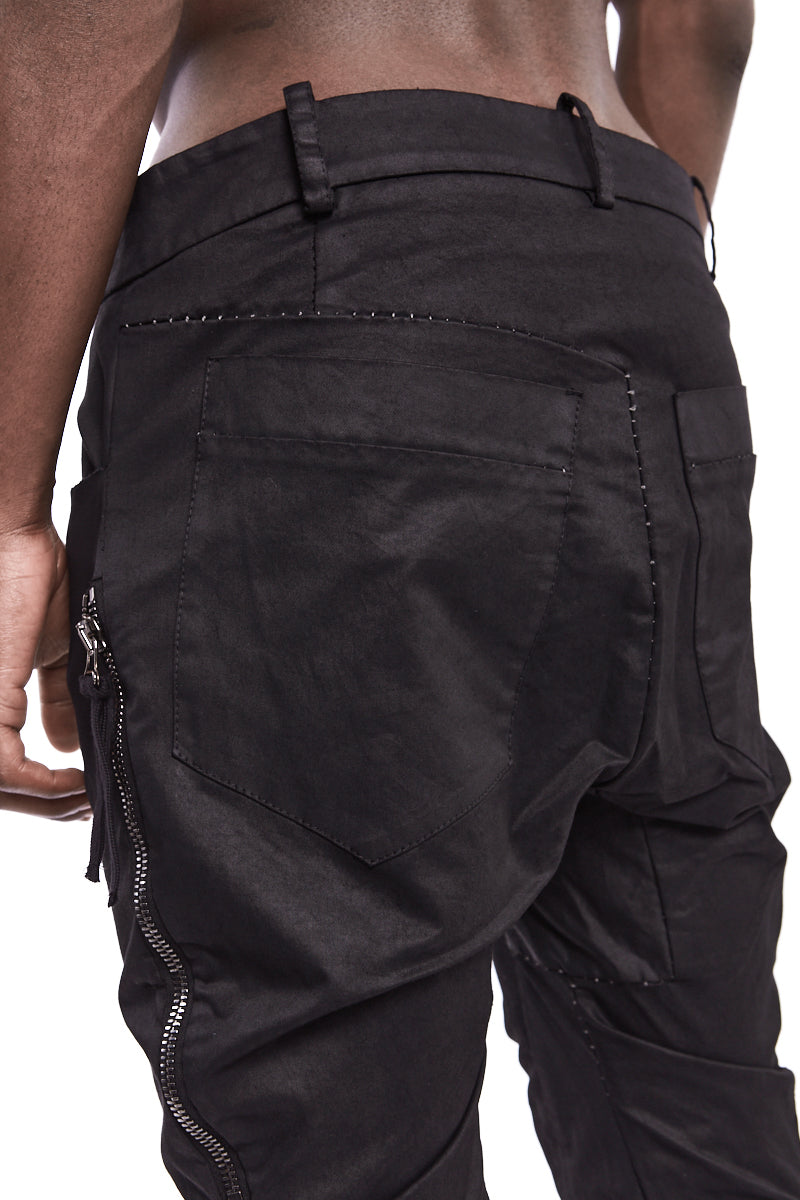 SLIM SIDE ZIP TROUSERS