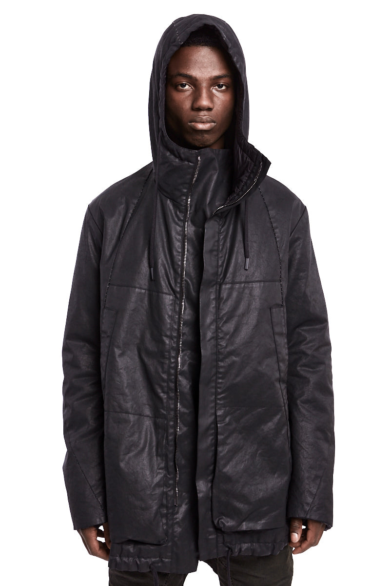 PADDED RESINATED DOWN JACKET