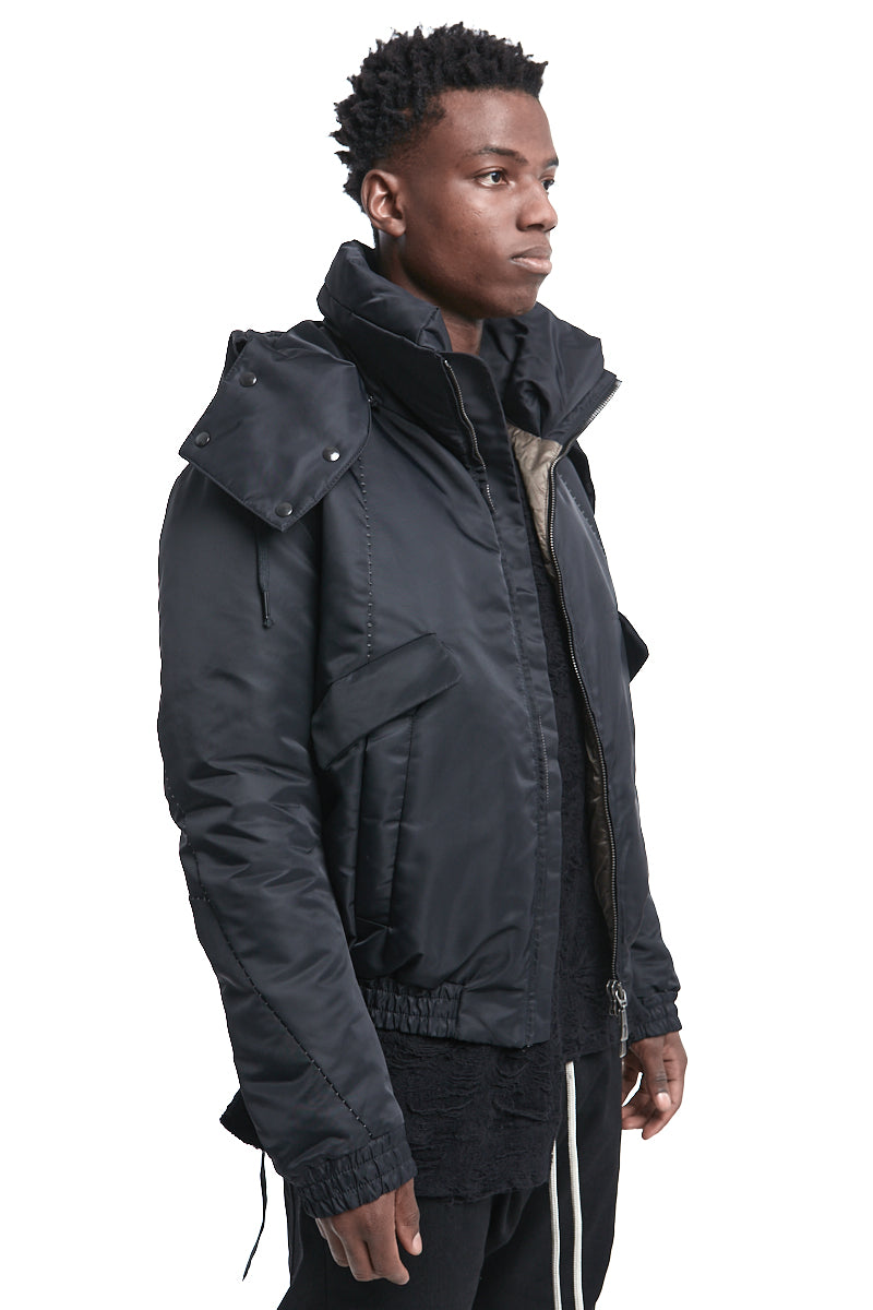 Black OVER THINDOWN BOMBER