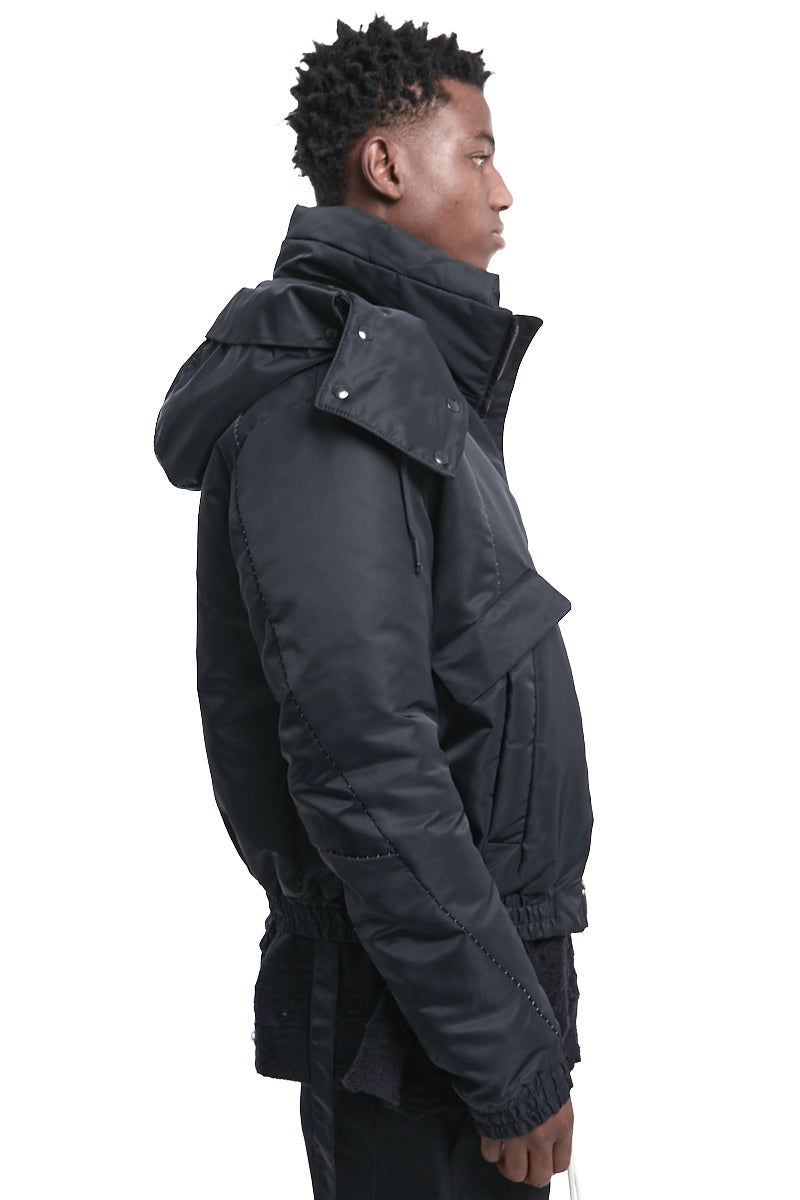 Black OVER THINDOWN BOMBER