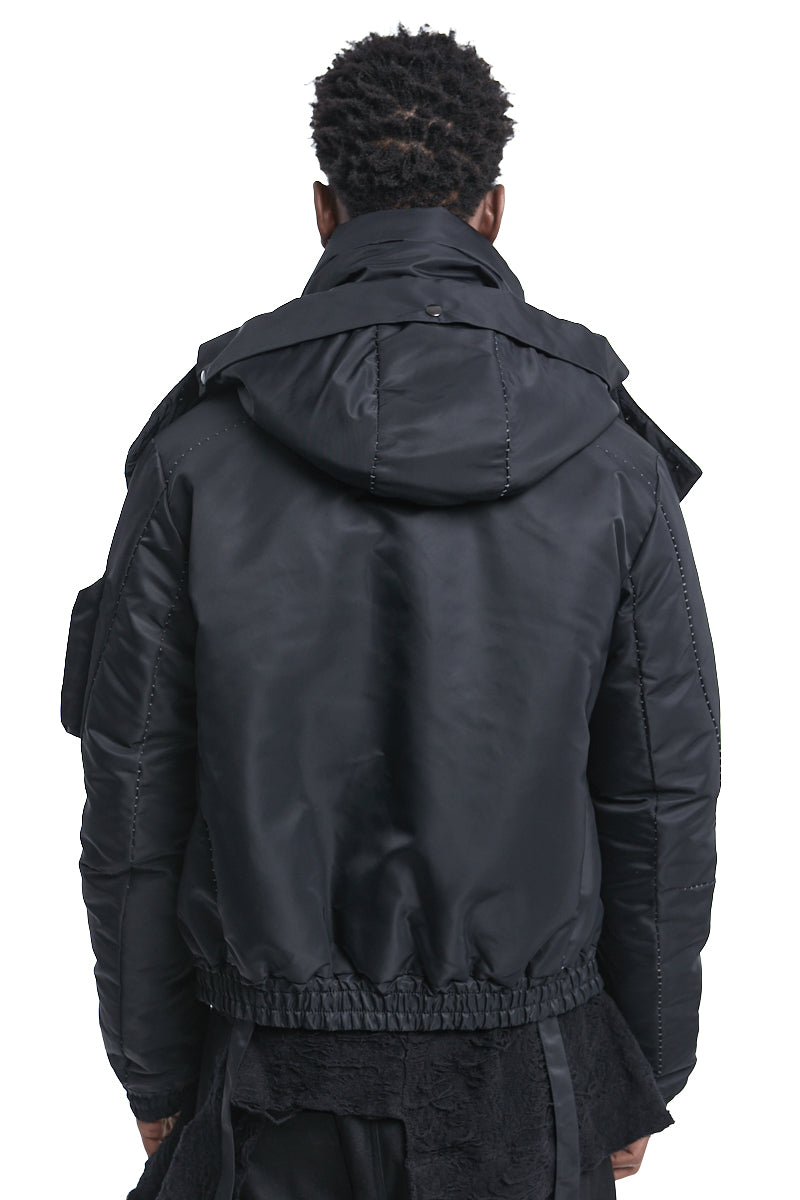 Black OVER THINDOWN BOMBER