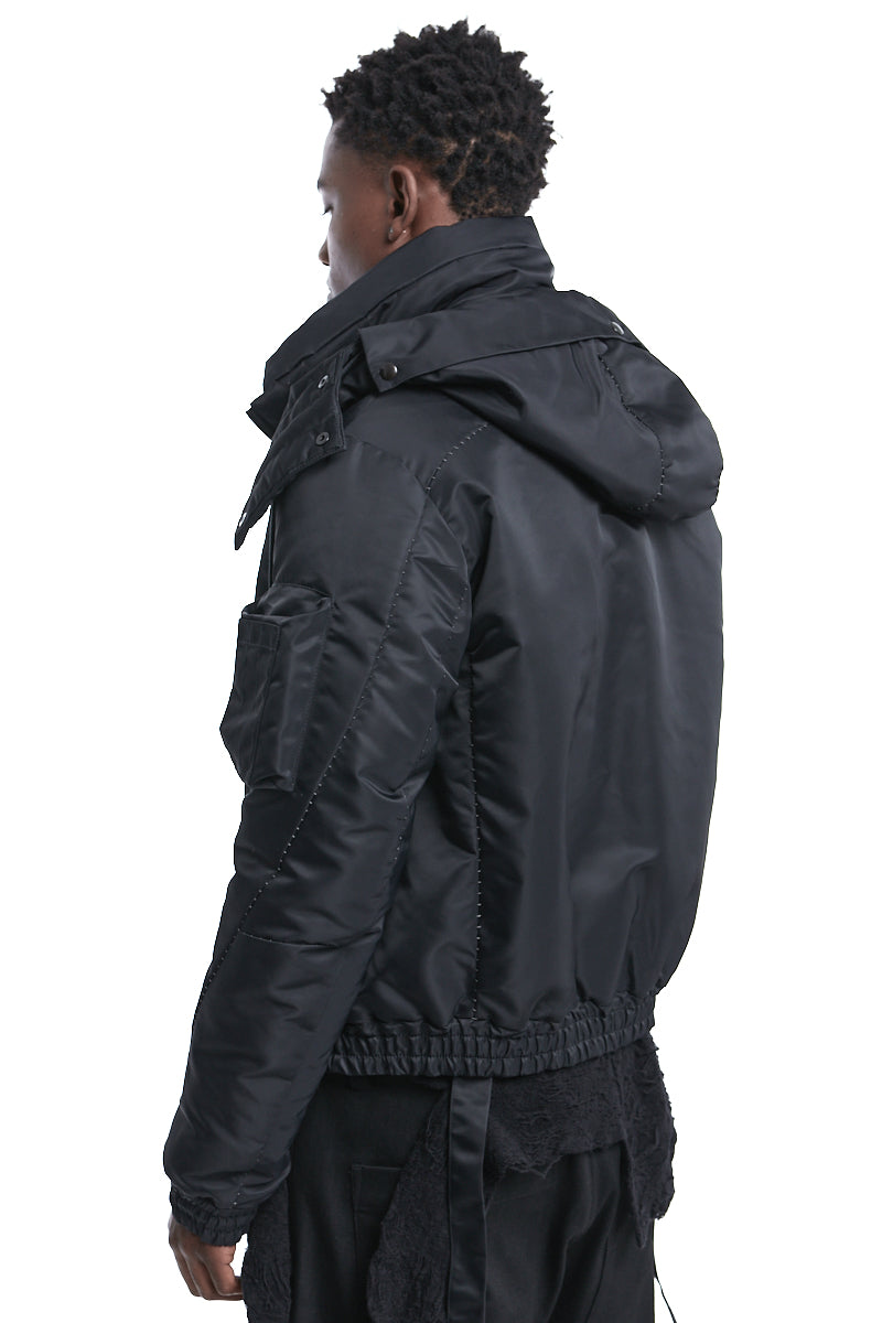Black OVER THINDOWN BOMBER