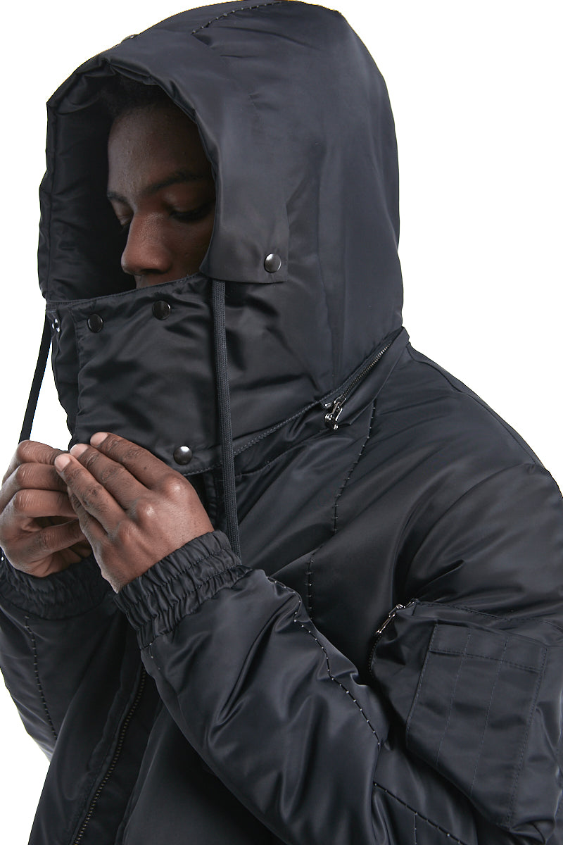 Black OVER THINDOWN BOMBER