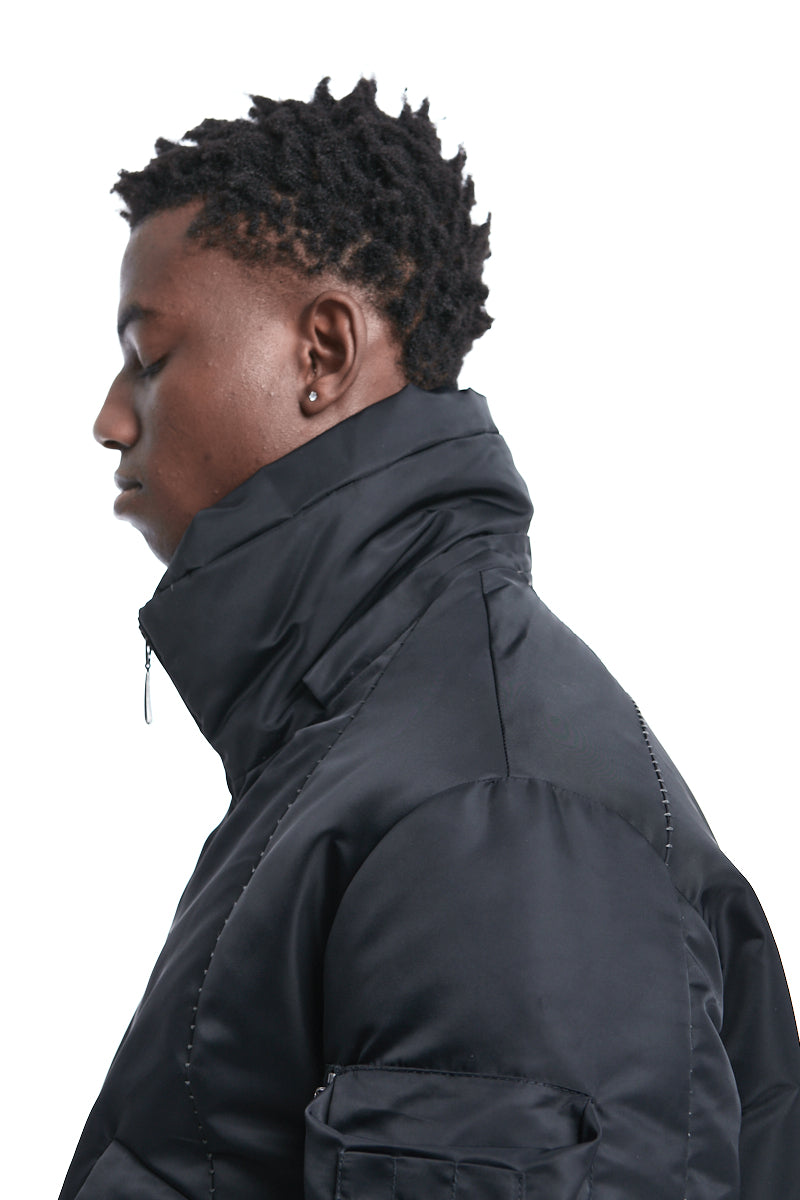 Black OVER THINDOWN BOMBER