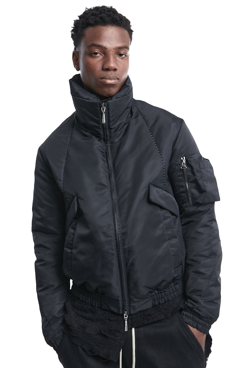 Black OVER THINDOWN BOMBER