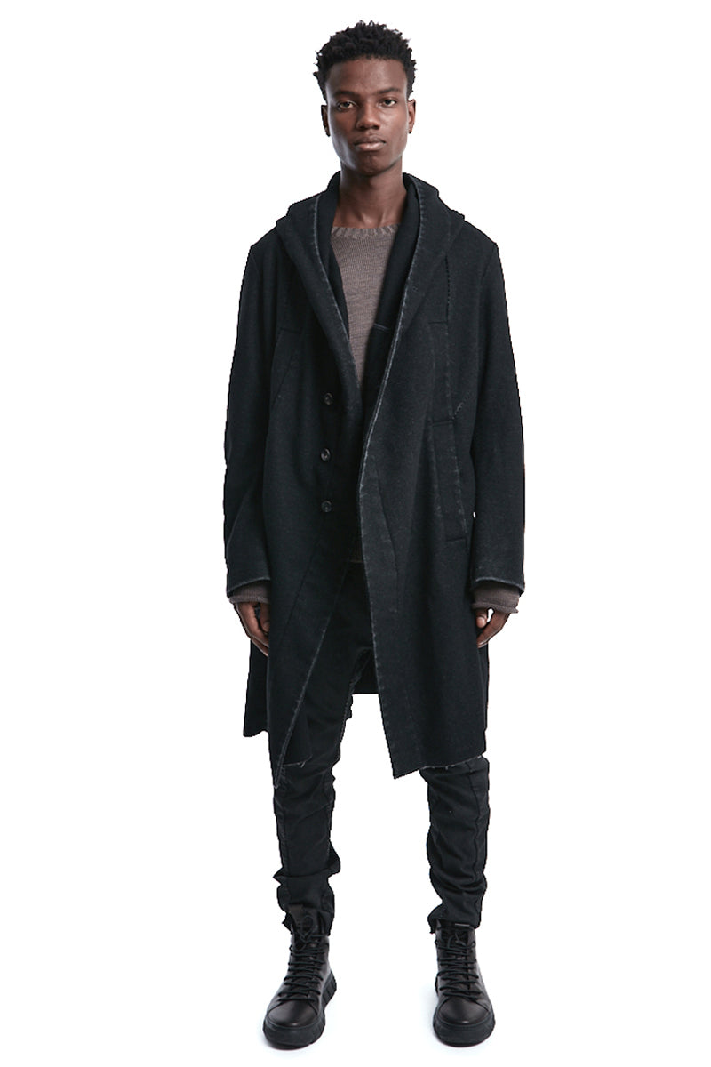 WOOL WASHED MELTON PARKA
