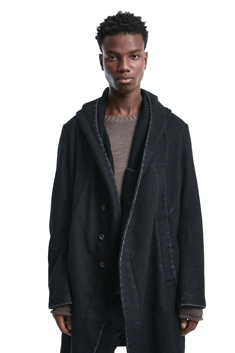 WOOL WASHED MELTON PARKA