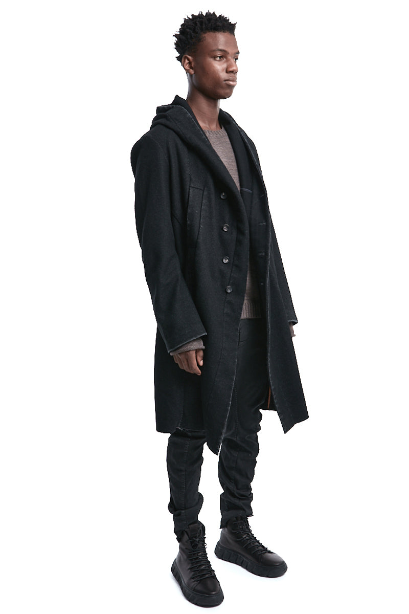 WOOL WASHED MELTON PARKA