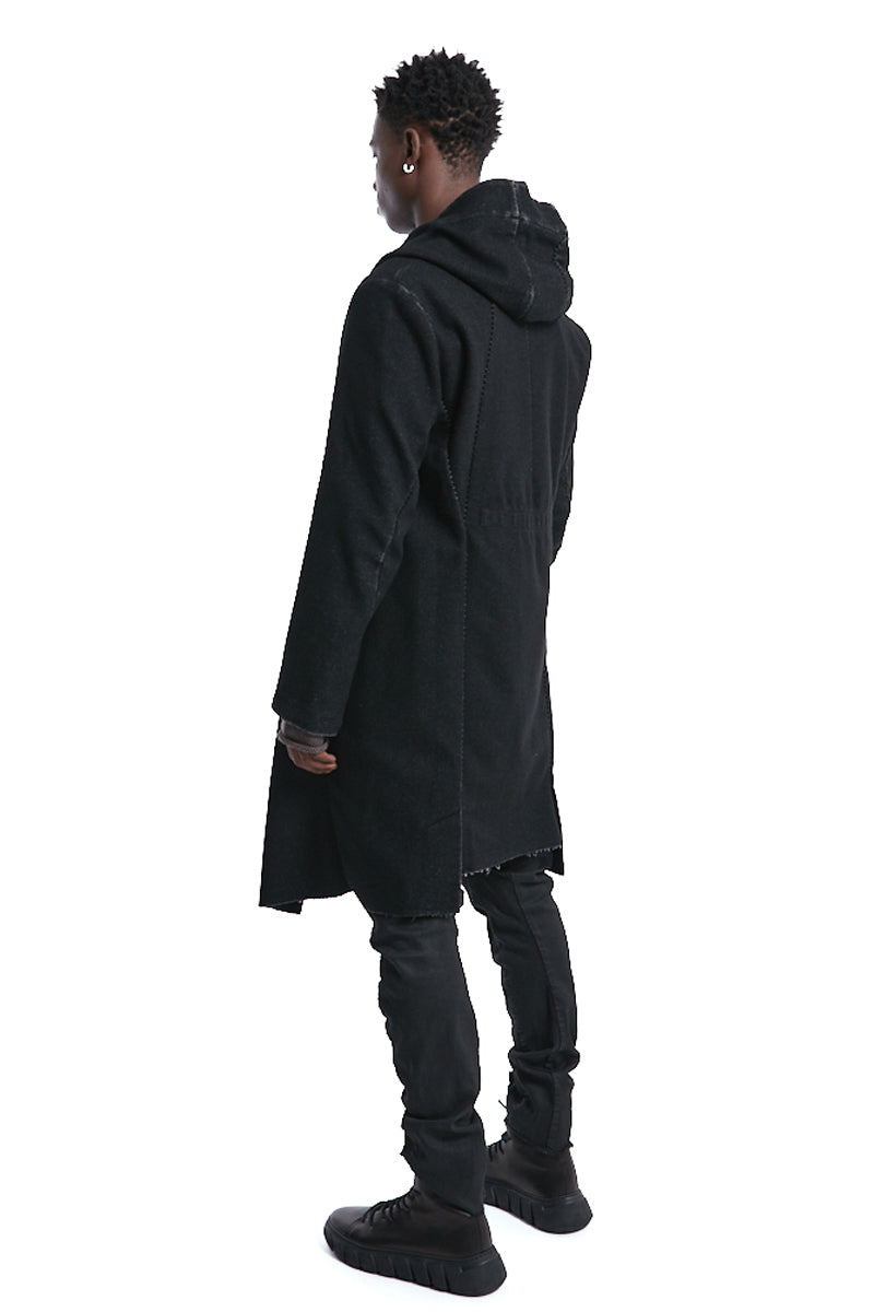 WOOL WASHED MELTON PARKA