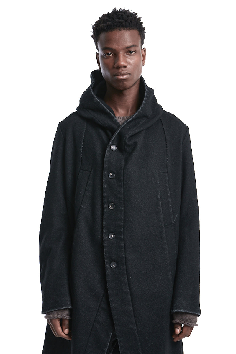 WOOL WASHED MELTON PARKA