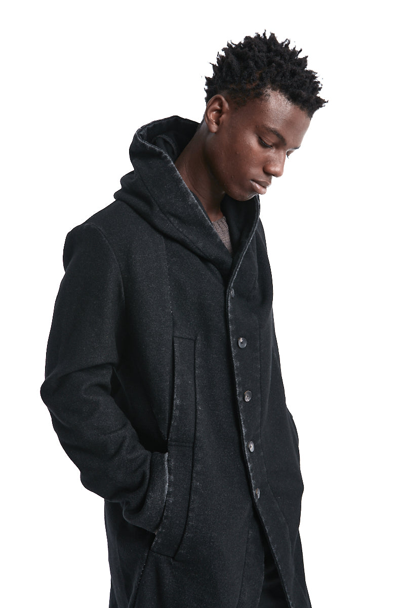 WOOL WASHED MELTON PARKA