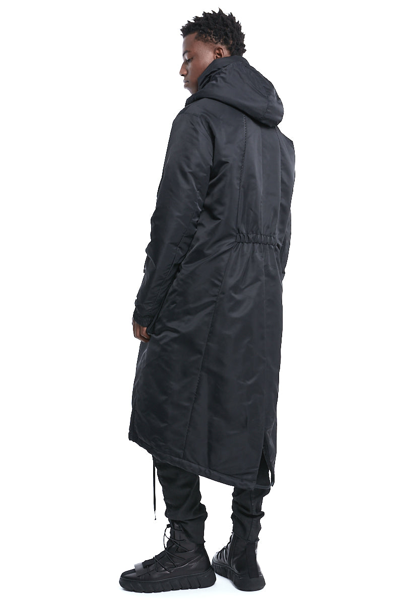 BLACK OVER THINDOWN PARKA