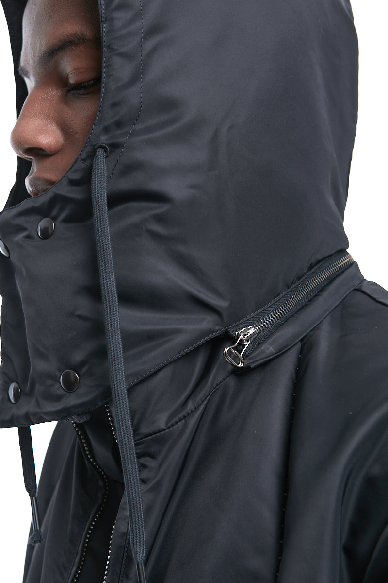 BLACK OVER THINDOWN PARKA
