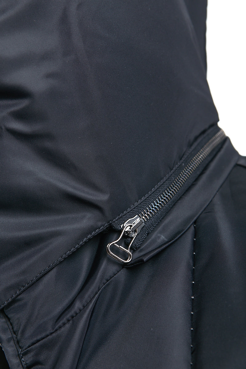 BLACK OVER THINDOWN PARKA