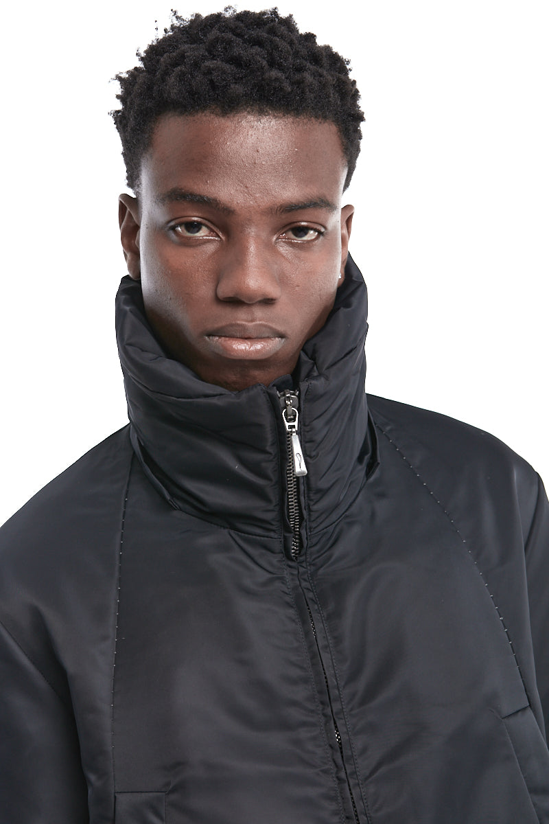 BLACK OVER THINDOWN PARKA