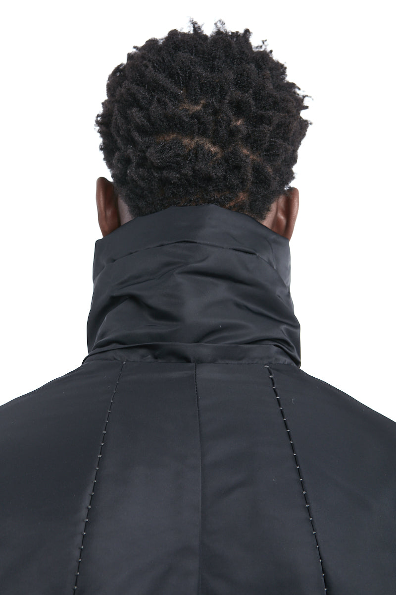 BLACK OVER THINDOWN PARKA