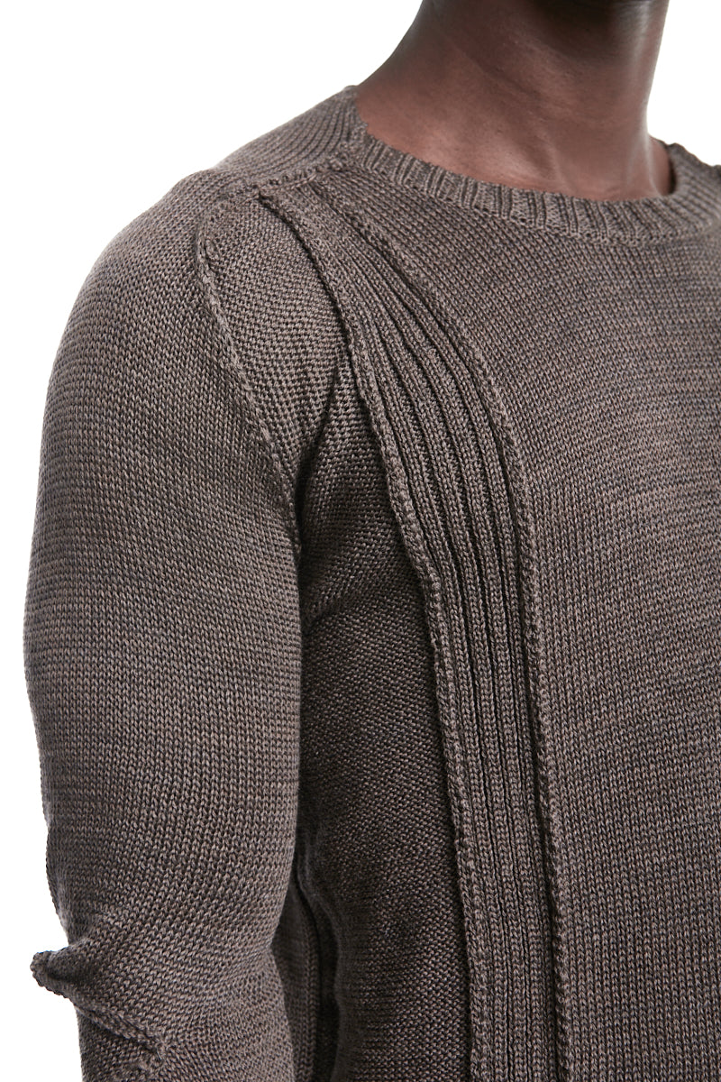 FANGO PATCH KNIT CREW NECK