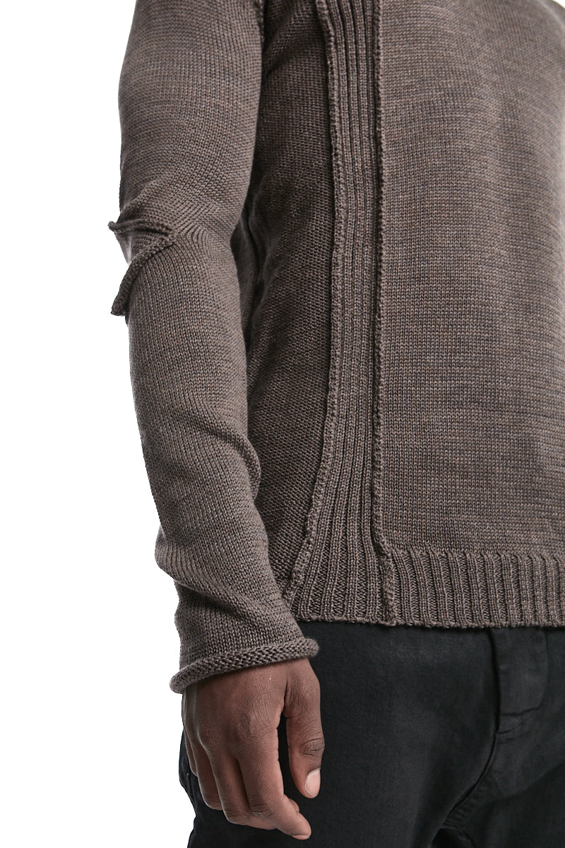 FANGO PATCH KNIT CREW NECK