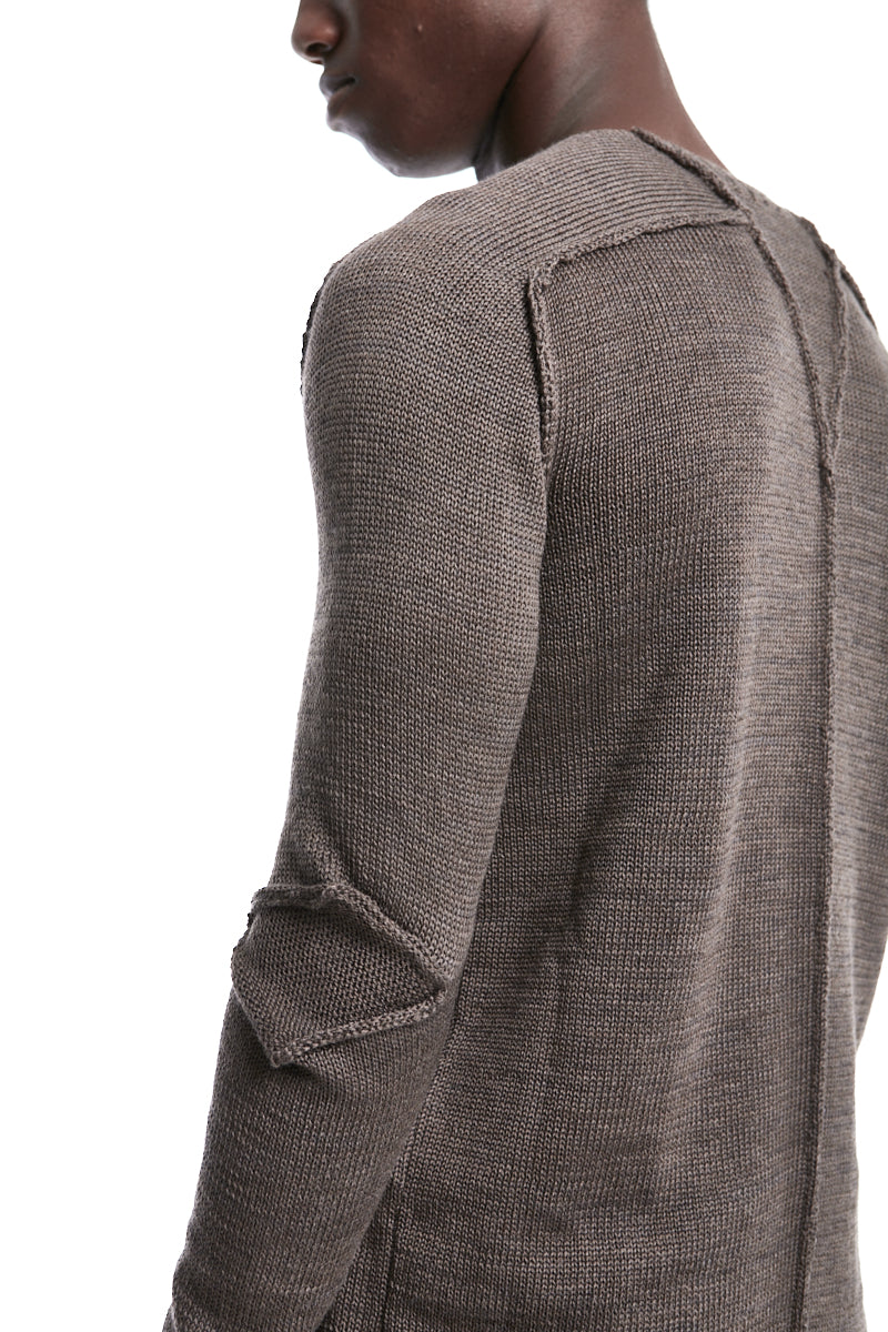 FANGO PATCH KNIT CREW NECK