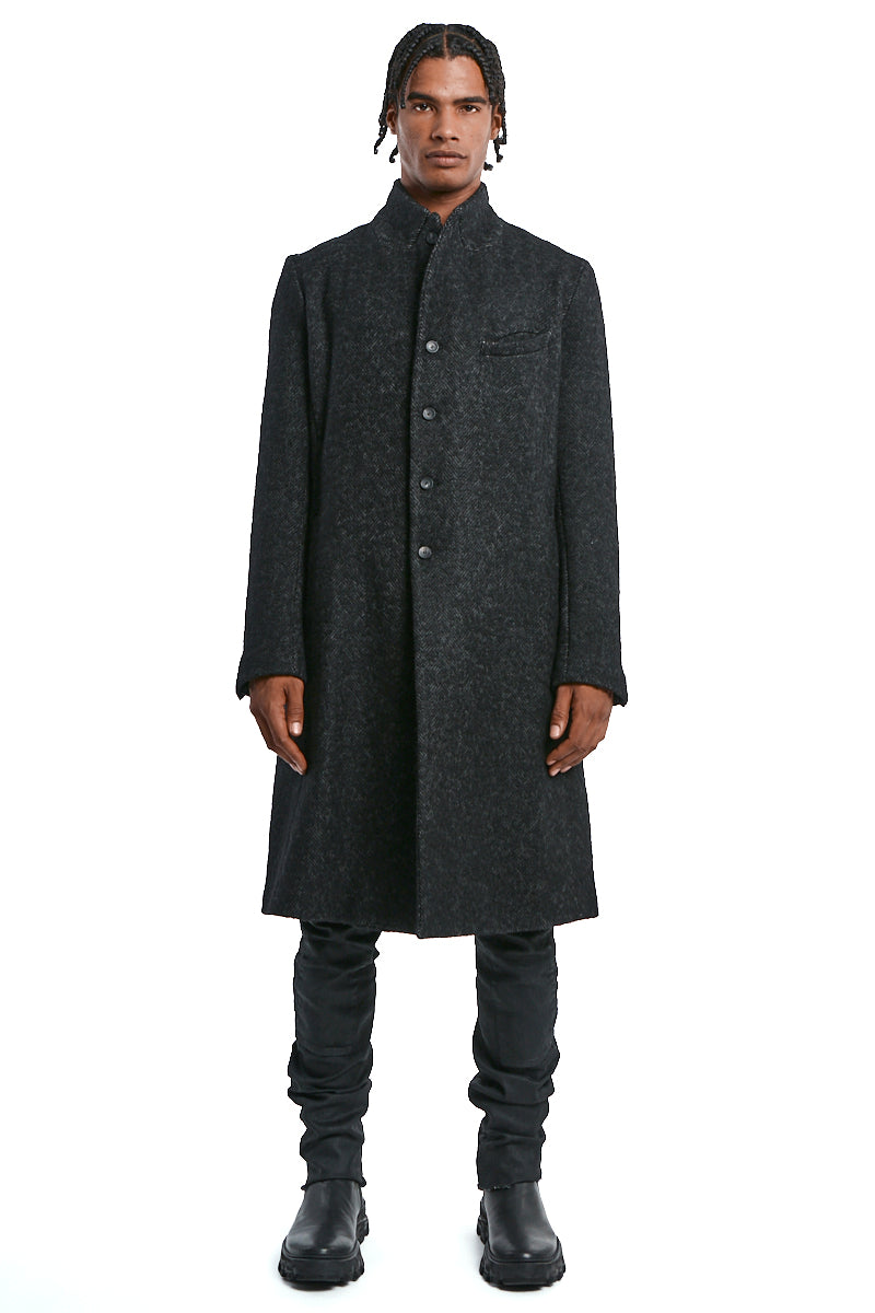 STORM GREY CROMBIE COAT
