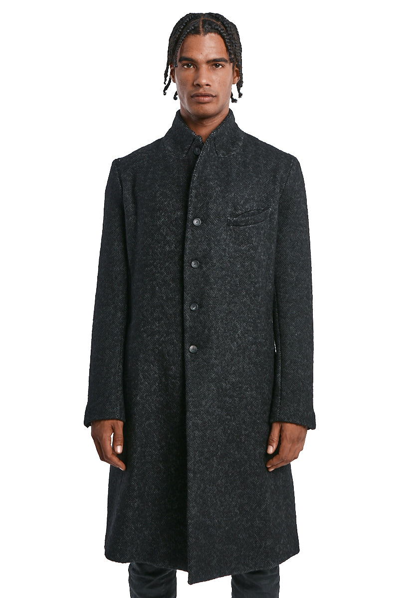 STORM GREY CROMBIE COAT