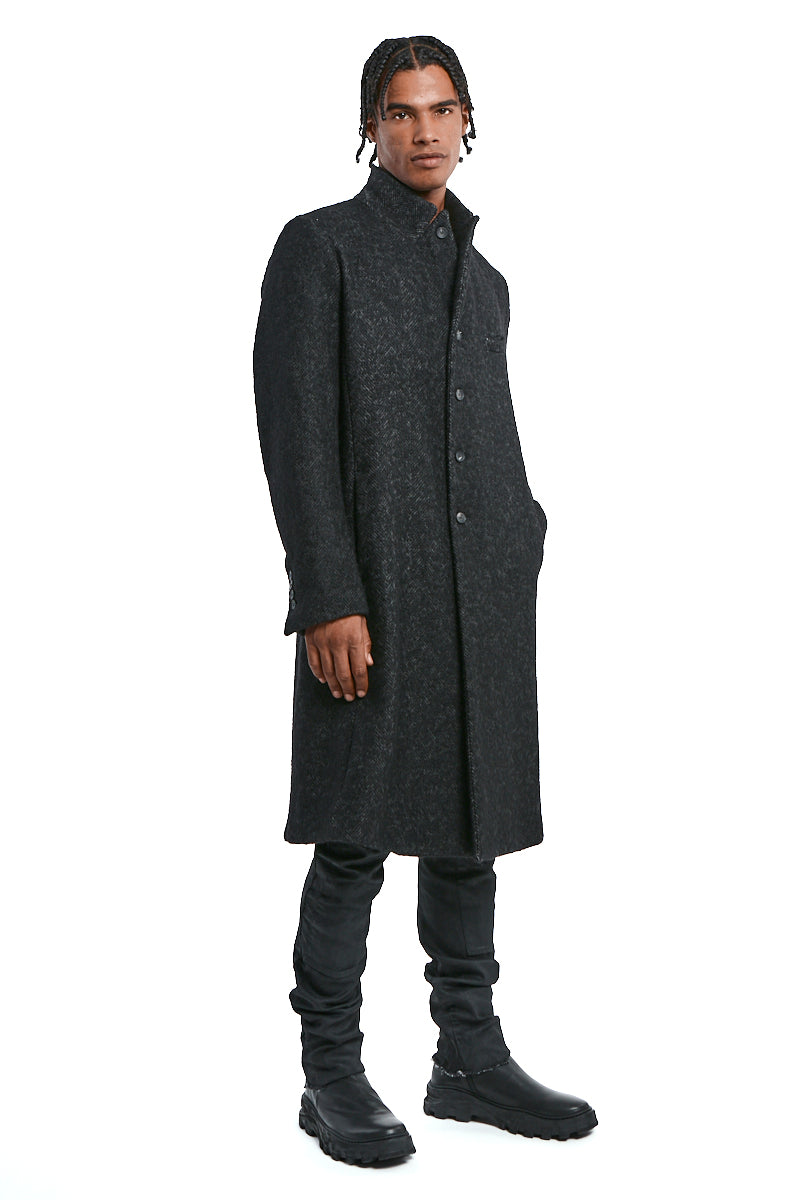 STORM GREY CROMBIE COAT