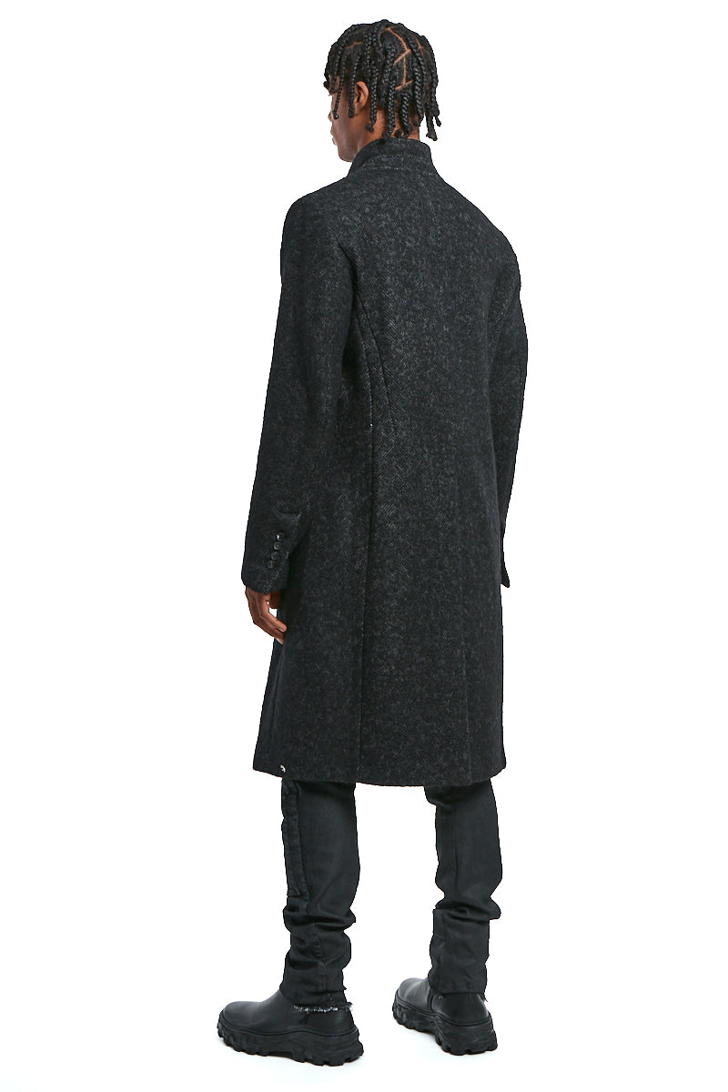 STORM GREY CROMBIE COAT