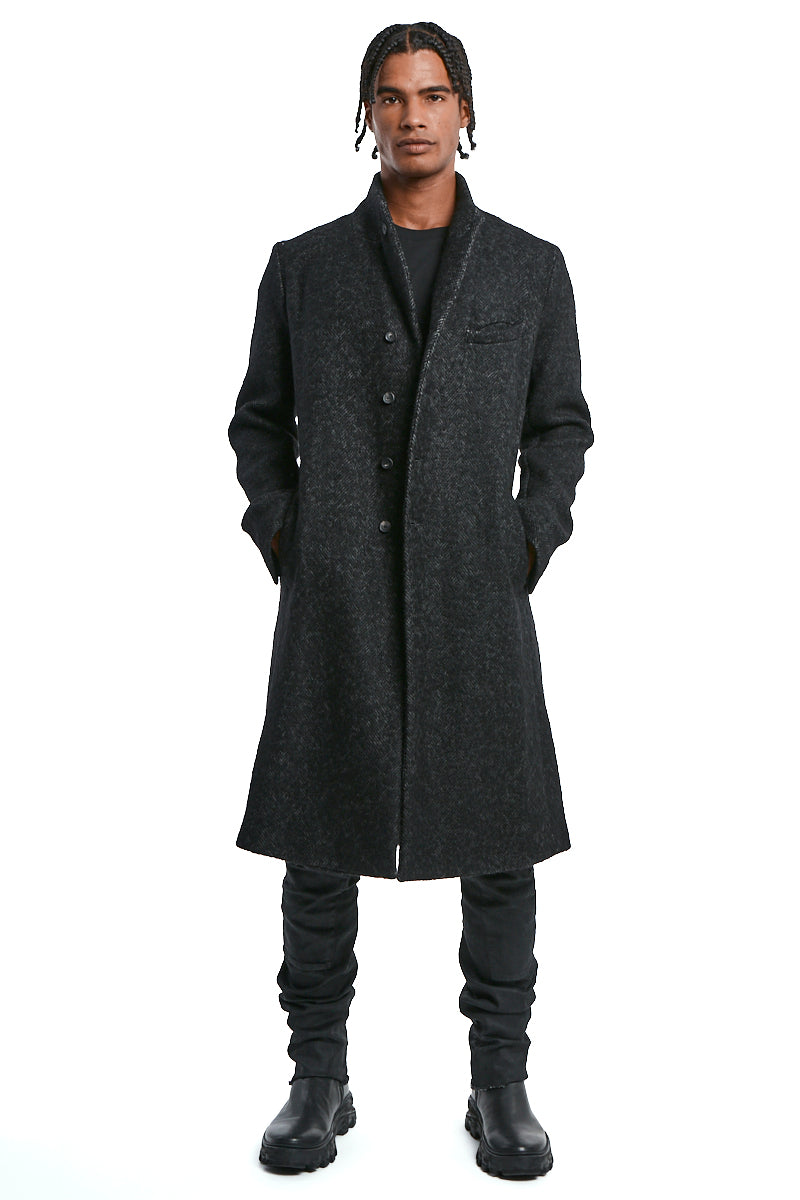 STORM GREY CROMBIE COAT