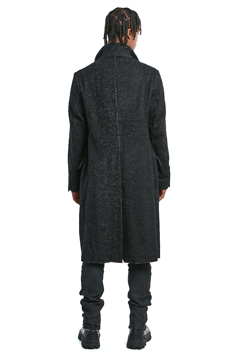 STORM GREY DOUBLE BREASTED COAT