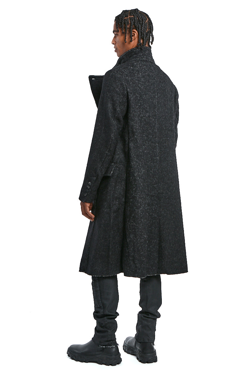 STORM GREY DOUBLE BREASTED COAT