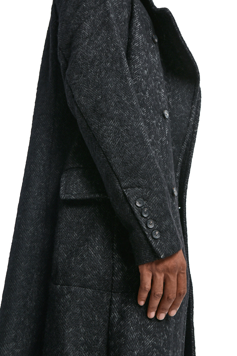 STORM GREY DOUBLE BREASTED COAT