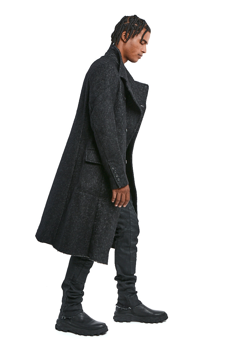 STORM GREY DOUBLE BREASTED COAT