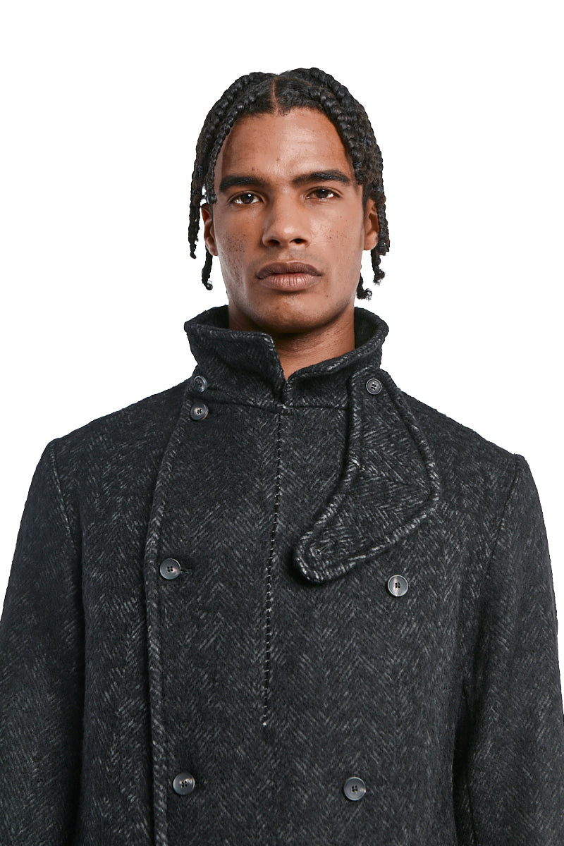 STORM GREY DOUBLE BREASTED COAT