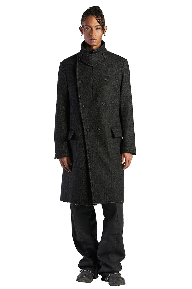 STORM GREY DOUBLE BREASTED COAT