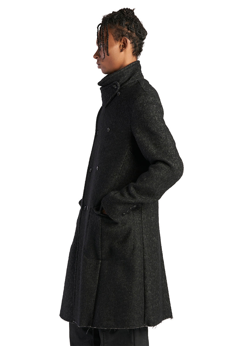 STORM GREY DOUBLE BREASTED COAT
