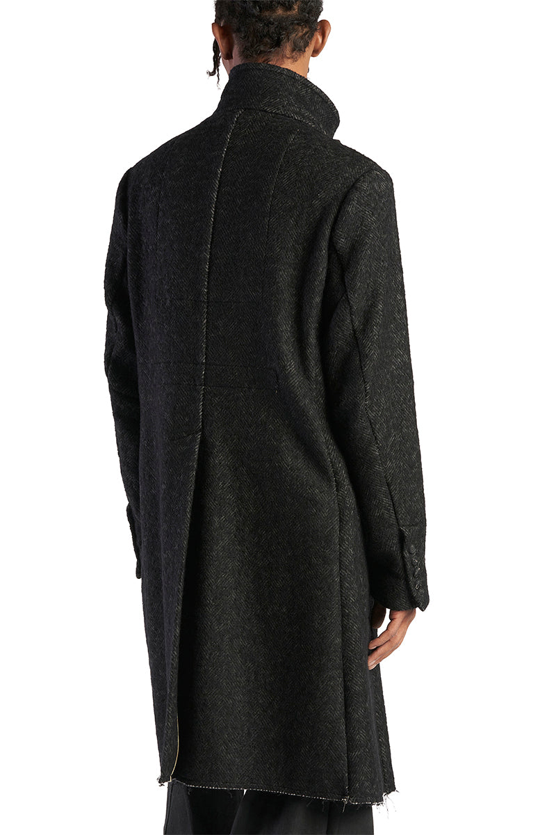 STORM GREY DOUBLE BREASTED COAT