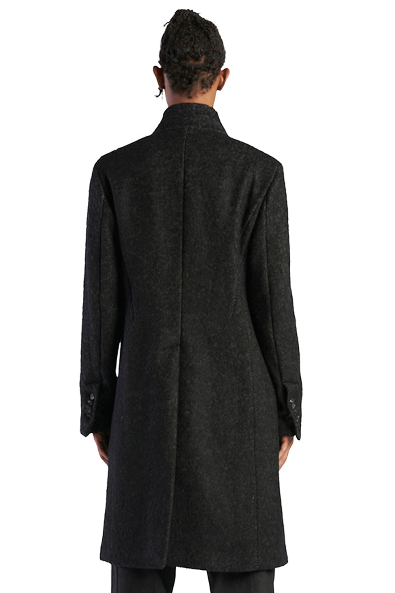 STORM GREY CROMBIE COAT