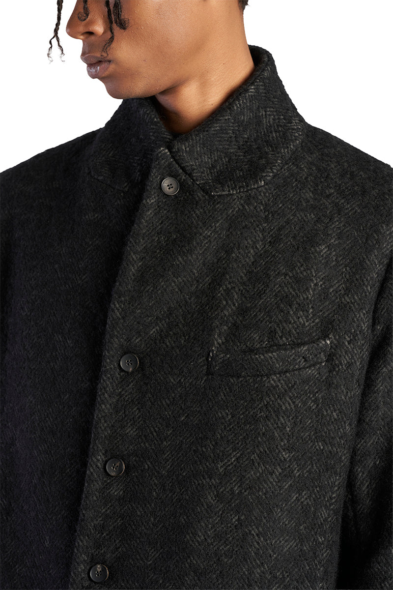 STORM GREY CROMBIE COAT