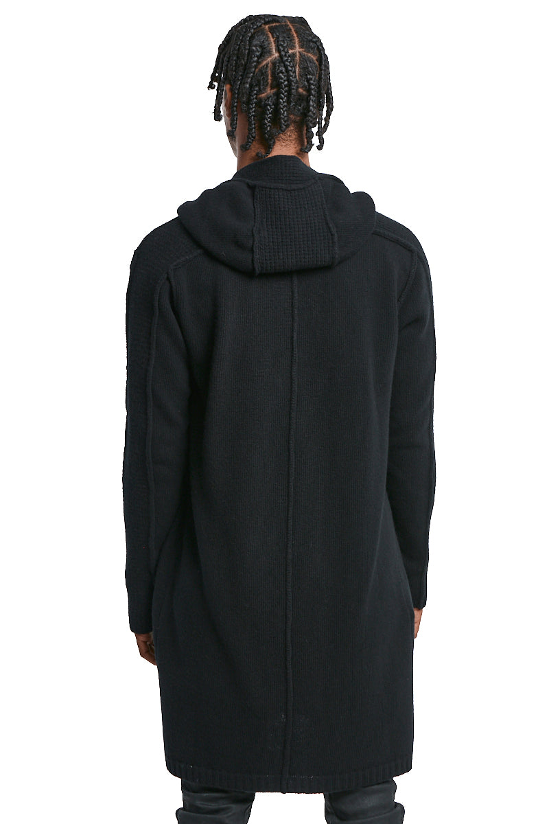 BLACK LAMBSWOOL PARKA