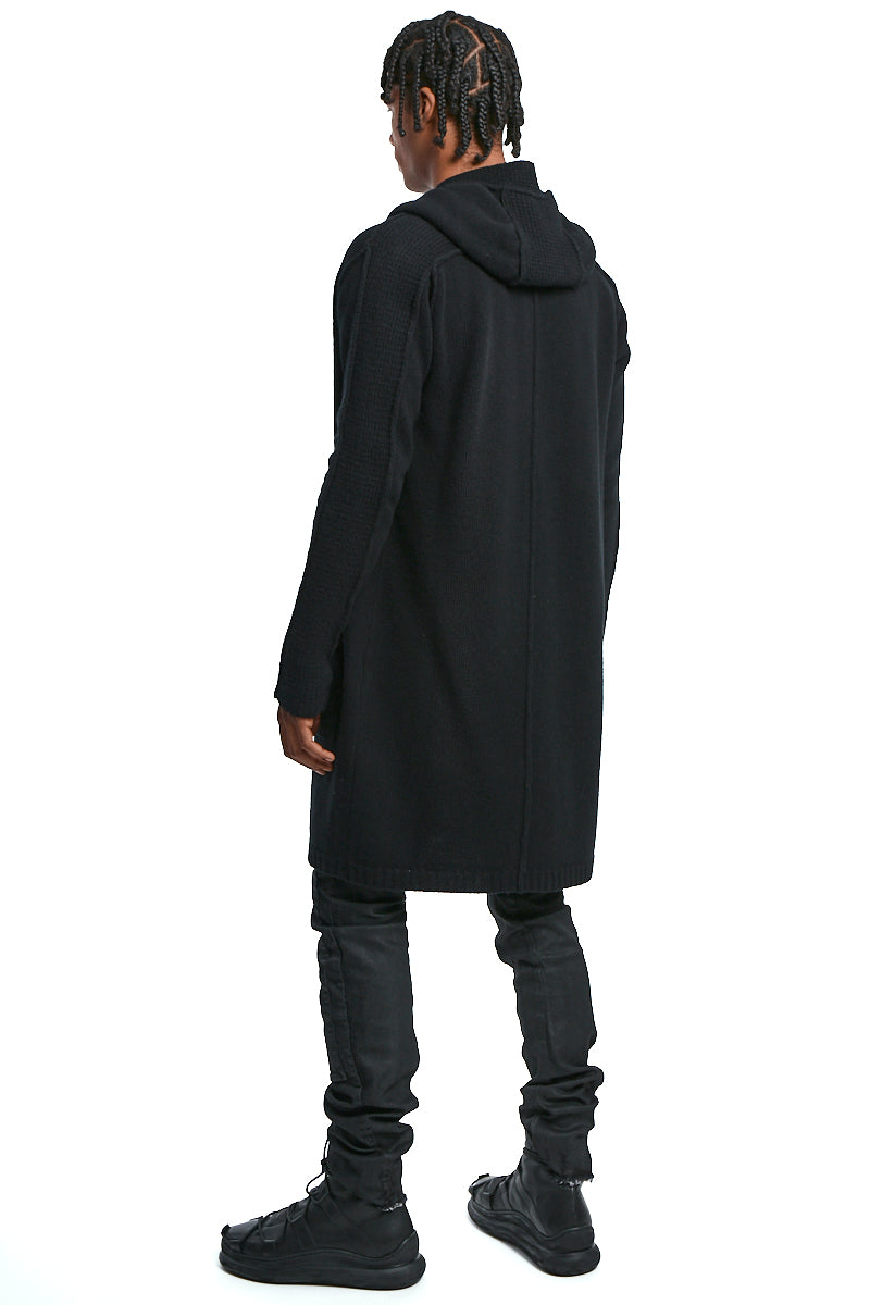 BLACK LAMBSWOOL PARKA