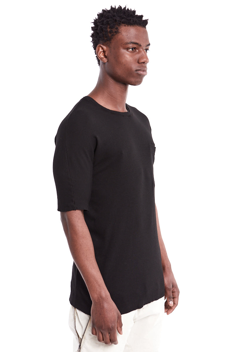 BLACK RIB KIMONO TEE