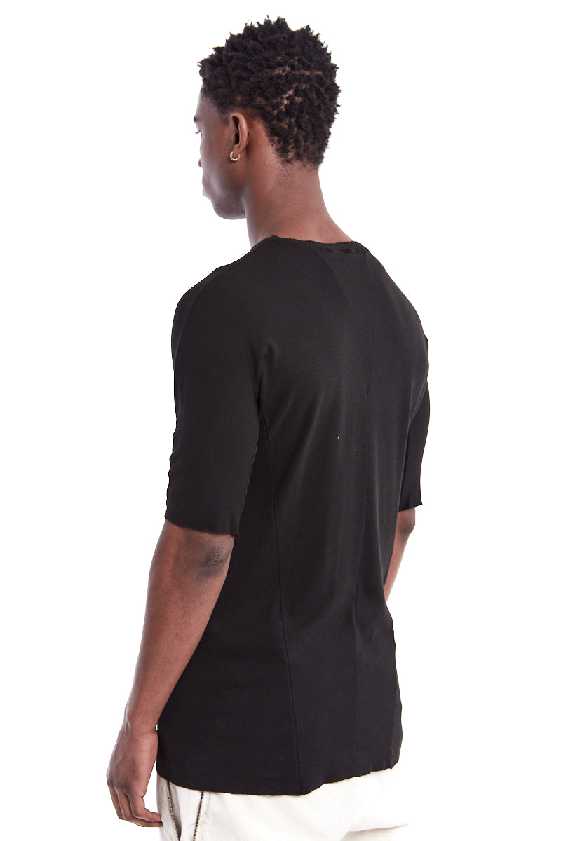 BLACK RIB KIMONO TEE