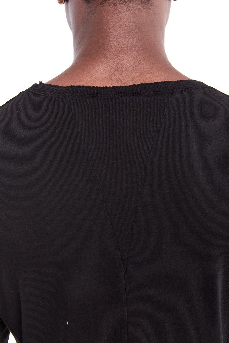 BLACK RIB KIMONO TEE
