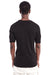 BLACK RIB SHOULDER POCKET TEE